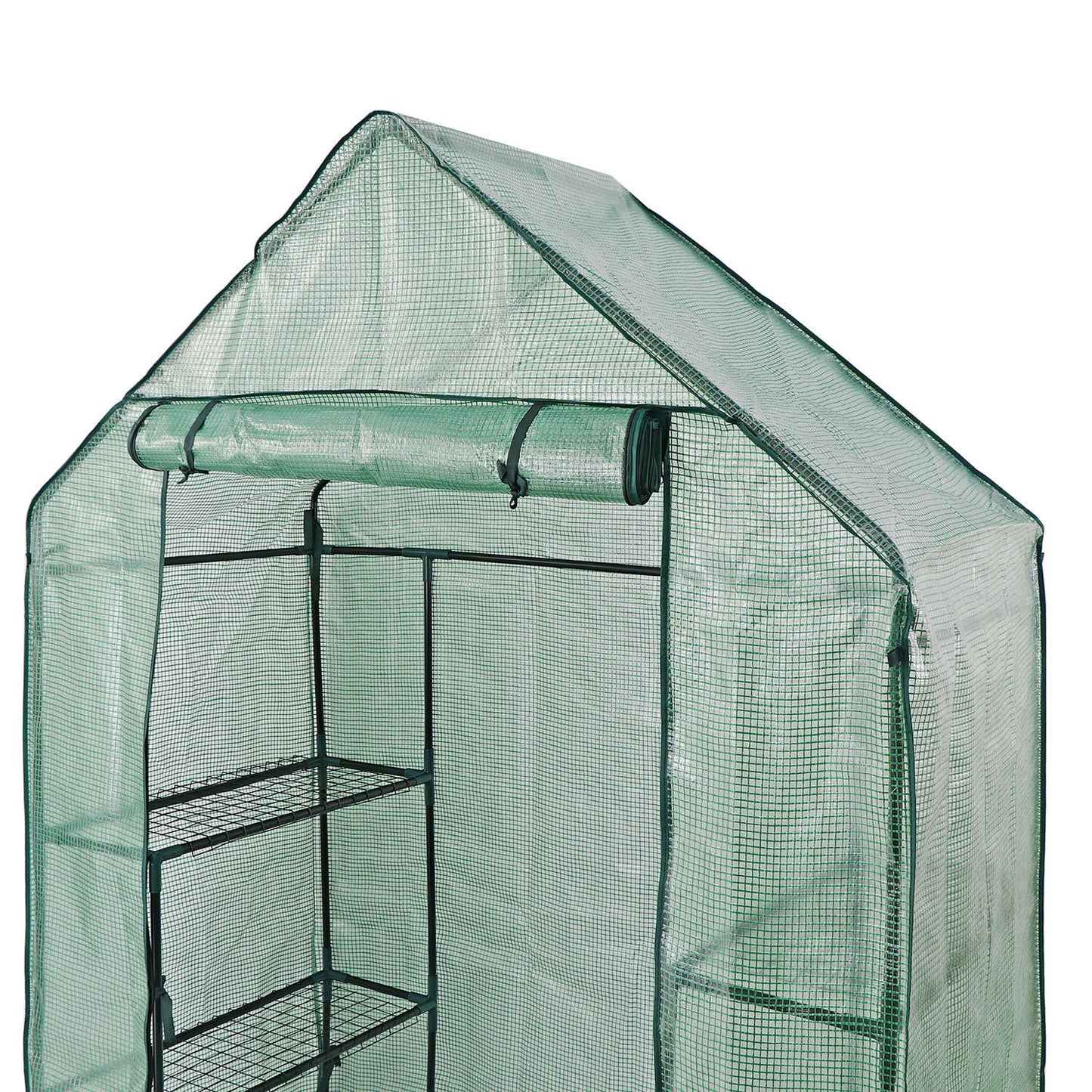 Walk-In Greenhouse with PE Cover - 143x73x195cm